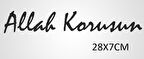 Allah Korusun Sticker Araba Yapıştırması