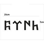 Göktürkçe Alfabesi Türk Yazısı Araba Sticker