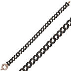 925 Ayar Gümüş Siyah Taşlı Gurmet Bileklik T5857 (599599)