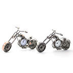 Masaüstü Dekoratif Metal Motor Saat