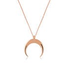 925 Ayar Gümüş Hilal Kadın Gümüş Kolye PT2610795 (599599)