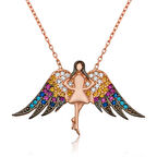 925 Ayar Gümüş Melek Kadın Gümüş Kolye PT2610877 (599599)