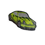 Aplike Ütü İle Yapışan Araba Yeşil Arma 3x4 cm