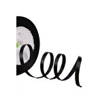 Saten Kurdele 3 mm Siyah 5 Metre