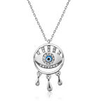 925 Ayar Gümüş Nazarlı Göz Kadın Gümüş Kolye T4586 (599599)