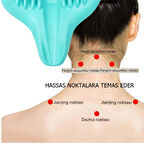 Ortopedik Servikal Boyun Masaj Yastığı Dik Duruş Destekleyici Omurilik Hörgüç Giderici Rahatlatıcı
