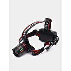 Ps-2910 Şarjlı Profesyonel Zoomlu Kamp Avcı Balıkçı Kafa Lambası Feneri