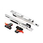 SAMET SMART 60 CM KISMİ AÇILIM FRENLİ ÇEKME RAYI MANDAL DAHİL