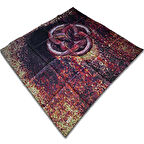 Aker Bordo Karma Desen Tivil İpek Eşarp 31925