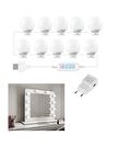 SGE TEKNOLOJİ10 LED AMPUL AYARLANABİLİR MAKYAJ AYNA IŞIĞI