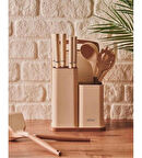 Venita 12 Parça Standlı Servis Seti - Bej