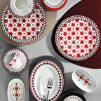 Kütahya Porselen Kalipso 12250 28 Parça 6 Kişilik Bone Kahvaltı Takımı