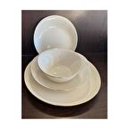 KÜTAHYA PORSELEN BONE ROSA 52 PARÇA YEMEK TAKIMI ALTIN