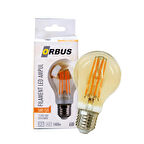 Orbus A60 LED Filament Ampul 4.8W Amber Cam 2700K Sarı Işık 540 Lümen