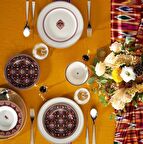 Karaca Agra 24 Parça 6 Kişilik Porselen Yemek Takımı