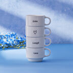 Karaca Lovely Laugh 4 Kişilik Espresso Kahve Seti 100 Ml