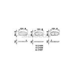 Honda On Fren Balatası Honda CIVIC 1,4 1992 2000 Honda City Jazz 2004 2008 - Braxıs Ab0040