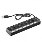 Dark DK-AC-USB272 Connect Master U72 USB 2.0 to 7 Port USB 2.0 Anahtarlı USB 2.0 Çokyacı Hub