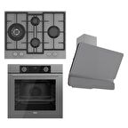 Ferre FRYART Serisi Airfry Pişirme Gri Set (ED078 + XE63CPR +D082 )