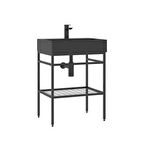 Orka Capetown 60 Cm Banyo Alt Dolabı Siyah Lavabo