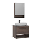 Orka Knidos 70 Cm Banyo Dolabı Takımı Ayna Kapakli Navaro