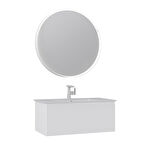 Orka Moonlight 90 Cm Tek Çekmeceli Takım+Lavabo Mat Beyaz