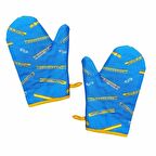 Magic Lady Çift Mavi Isıya Dayanıklı Fırın Eldiveni 30x20 cm