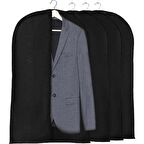 Magic Lady 5 Adet Takım Elbise Kılıfı, Kıyafet, Elbise Koruma Taşıma Kılıfı, Gamboç Siyah, Elbise Hurcu