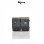 Mega Oto Market Cam Açma Düğmesi Anahtarı 2 Li Vw Transporter T5 2001- Sonrası ile uyumlu