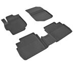 Mega Oto Market 4.5D Havuzlu Oto Paspas Siyah Renk Citroen C-Elysee Araç 2012 ve Üstü ile Uyumlu