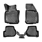 Rizline 3D Oto Paspas Siyah Renk Seat Toledo 2004 - 2009 ile uyumlu