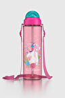 Renga Migo Desenli 630 ml Askılı Pipetli Tritan Çocuk Matara 912143 Pembe