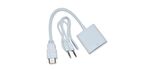INCA IHTVJ-7 HDMI =>VGA ÇEVİRİCİ+SES KAB.BEYAZ 0,20m - BEYAZ