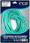 Inca Cat 6 26 Awg 10 Metre Yeşil Ethernet Kablosu