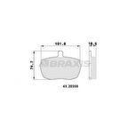 İveco Ticarı Fren Balatası On Range Rover I 85>90 Defender 90>94 Transıt İveco 78>92 Daıly I 78>89 - Braxıs Aa0304