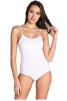 Tutku İç Giyim Kadın İp Askılı Kancalı Çıtçıtlı Body 6 Lı Paket