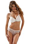 Le Jardin 6042 Desteksiz Dantel Kaplı Sütyen Külot Takım