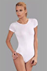 Kadın Kısa Kol Body Kancalı Pamuklu Kadın Atlet Fanila