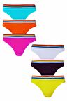 Kadın Rengarenk Bikini Külot Pamuklu İç Çamaşırı 6'lı Paket