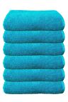 6Lı Paket Boya Tutmayan Mikrofiber El Yüz Spor Kuaför Havlusu 50X90 Cm