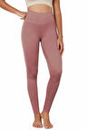 Kadın Yüksek Bel Fitilli Esnek Spor Tayt 4117