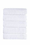 5 li El Yüz Otel Havlusu 50x85 Cm Beyaz 16/1 Avs 200 Gr