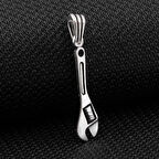 İngiliz Anahtarı 925 Ayar Gümüş Erkek Kolye Ucu