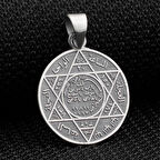 Süleyman Mührü 925 Ayar Gümüş Erkek Kolye Ucu