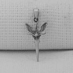 Melek Kanatlı 925 Ayar Gümüş Erkek Kolye Ucu