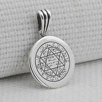 Süleyman Mührü 925 Ayar Gümüş Erkek Kolye