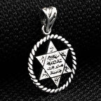 Süleyman Mührü 925 Ayar Gümüş Erkek Kolye