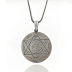 Süleyman Mührü 925 Ayar Gümüş Erkek Kolye