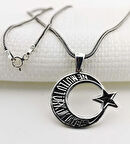 Ne Mutlu Türküm Diyene Yazılı 925 Ayar Gümüş Erkek Kolye