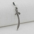 Zülfikar Nokta Tasarımlı 925 Ayar Gümüş Erkek Kolye